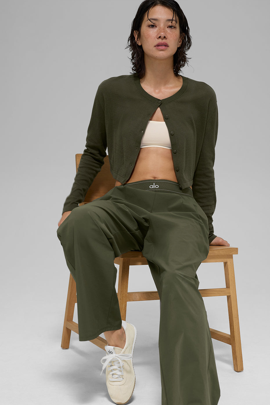 Supernatural Sweater Cardigan - Green Olive image 5
