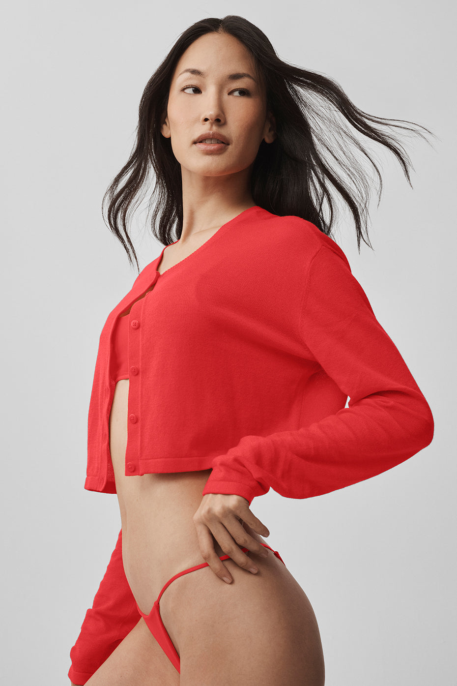 Supernatural Sweater Cardigan - Bright Red image 3