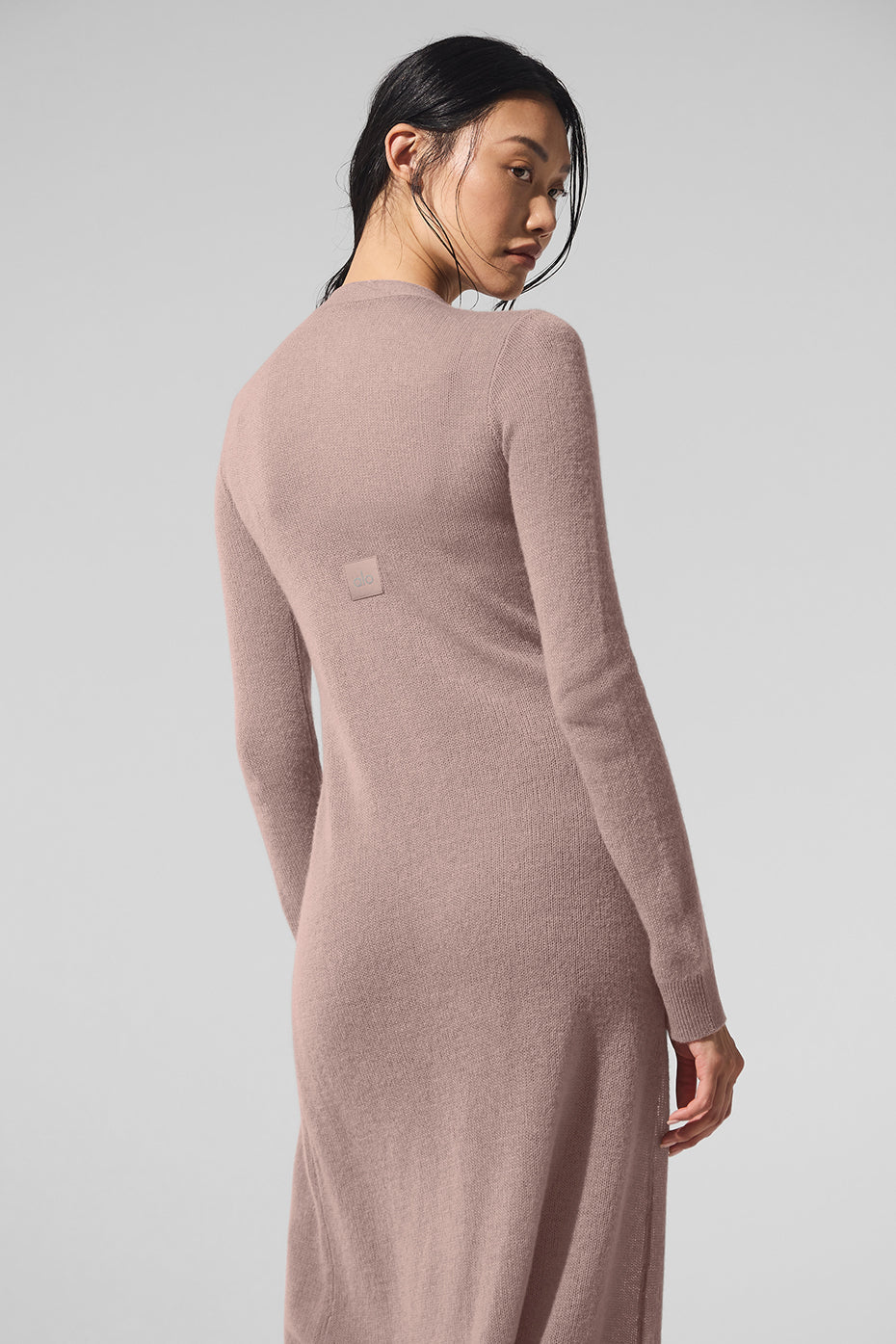 Sheer Cashmere Long Cardigan - Taupe image 3