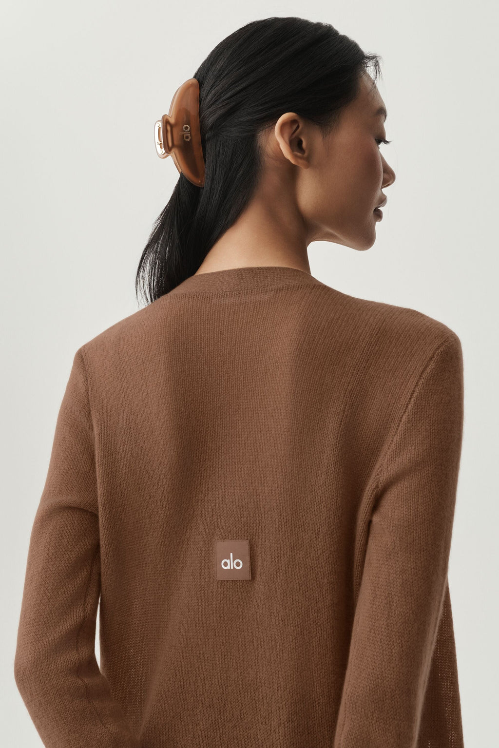 Sheer Cashmere Long Cardigan - Sun Kissed Brown image 5