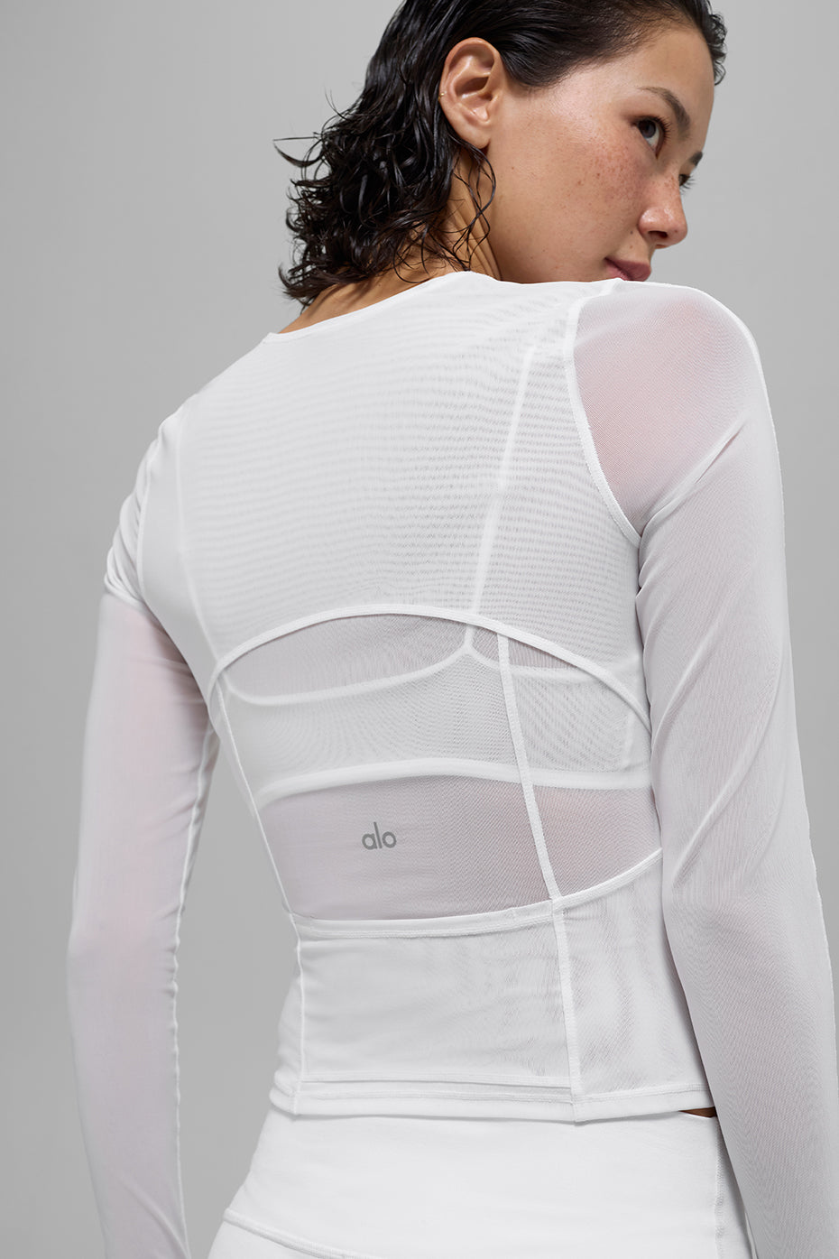 Mesh Winter Twilight Long Sleeve - White image 3