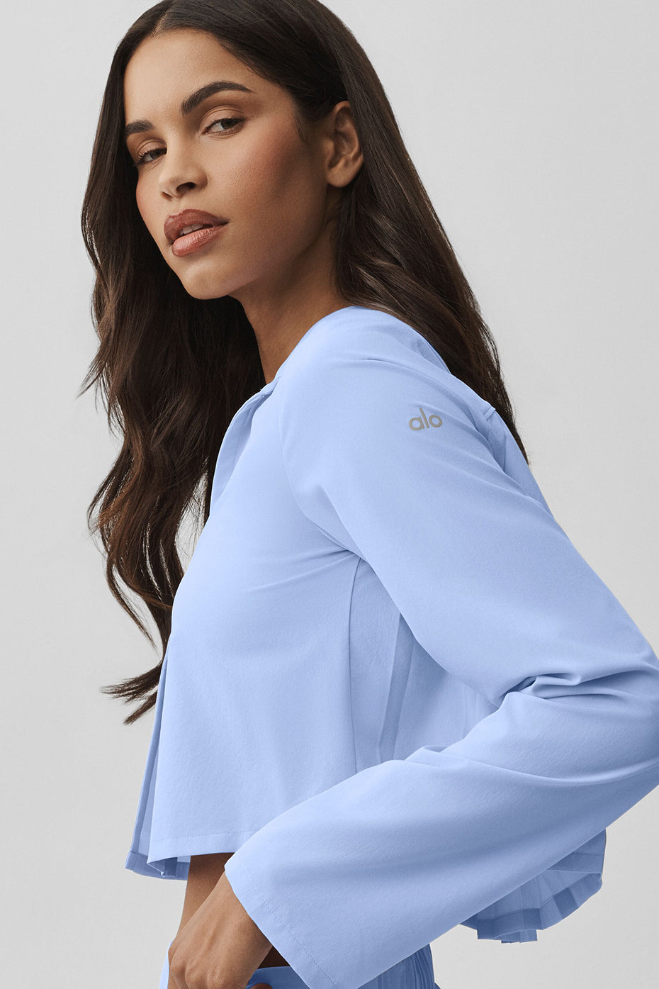Cropped Unmatched Long Sleeve - Light Provence Blue image 4