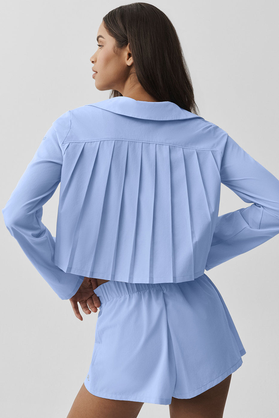 Cropped Unmatched Long Sleeve - Light Provence Blue image 2