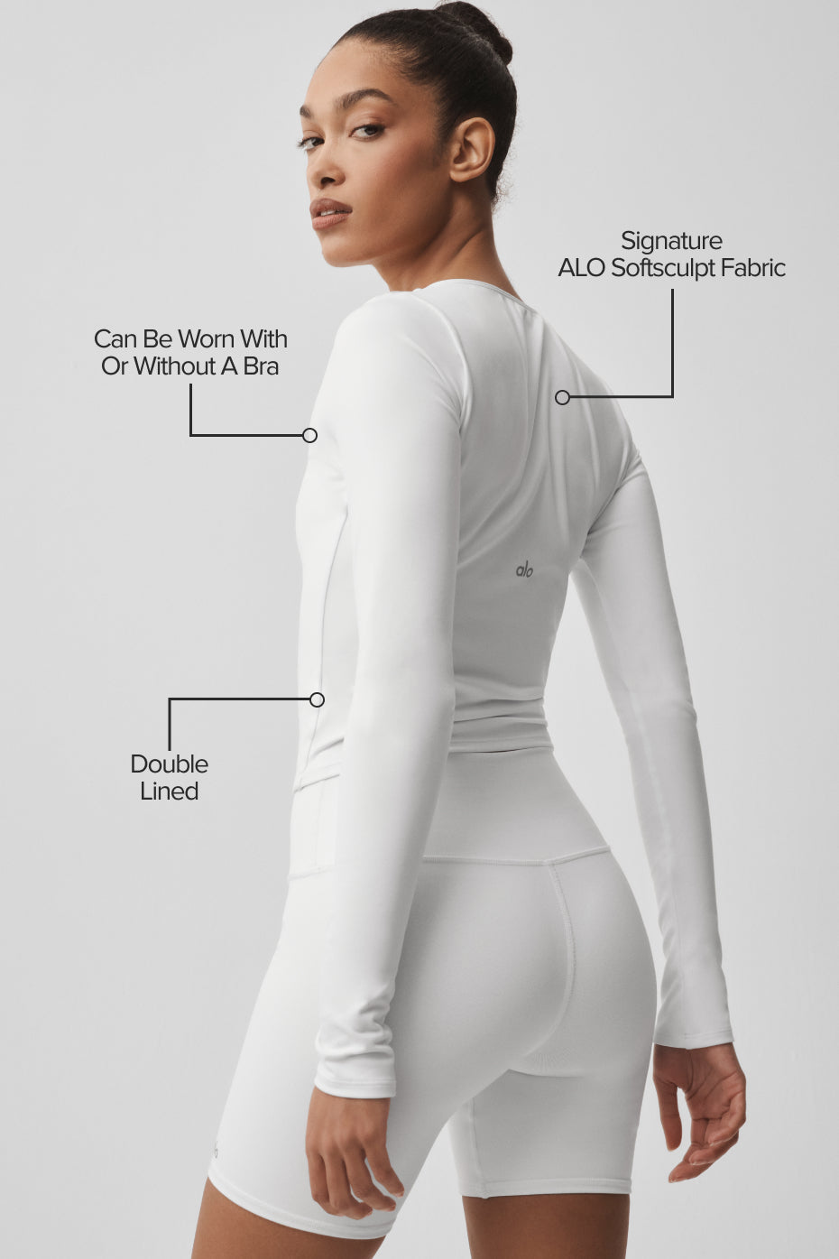 ALO Softsculpt Precision Long Sleeve - White image 2