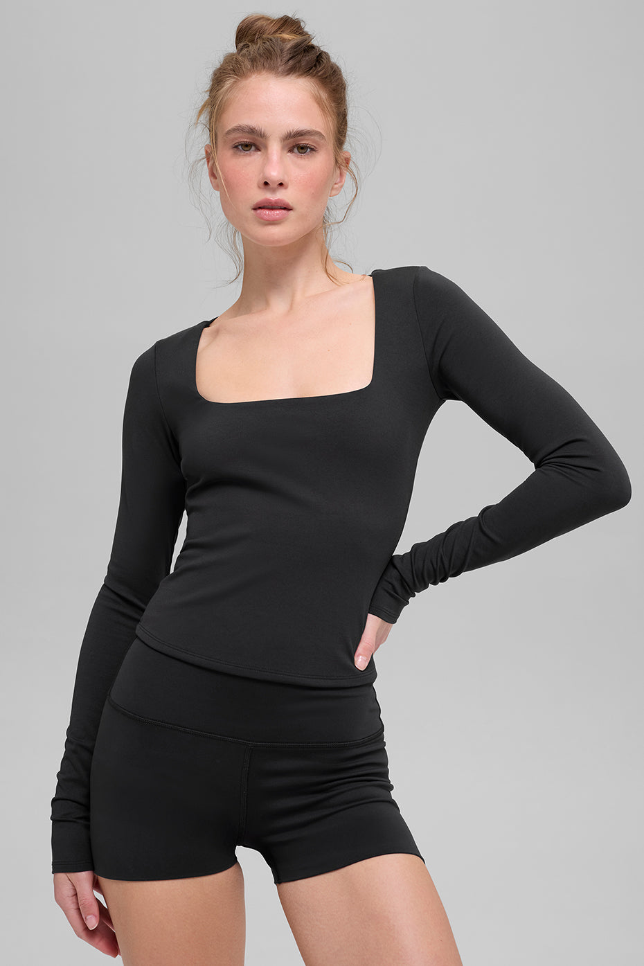 ALO Softsculpt Precision Long Sleeve - Black image 1