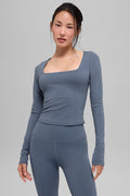 ALO Softsculpt Precision Long Sleeve - Bluestone image 1