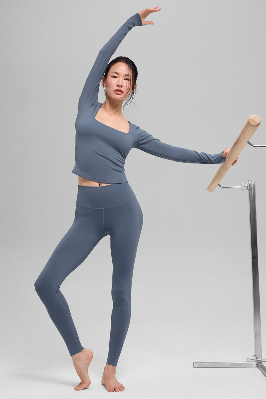 ALO Softsculpt Precision Long Sleeve - Bluestone image 4