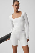 ALO Softsculpt Precision Long Sleeve - White image 1
