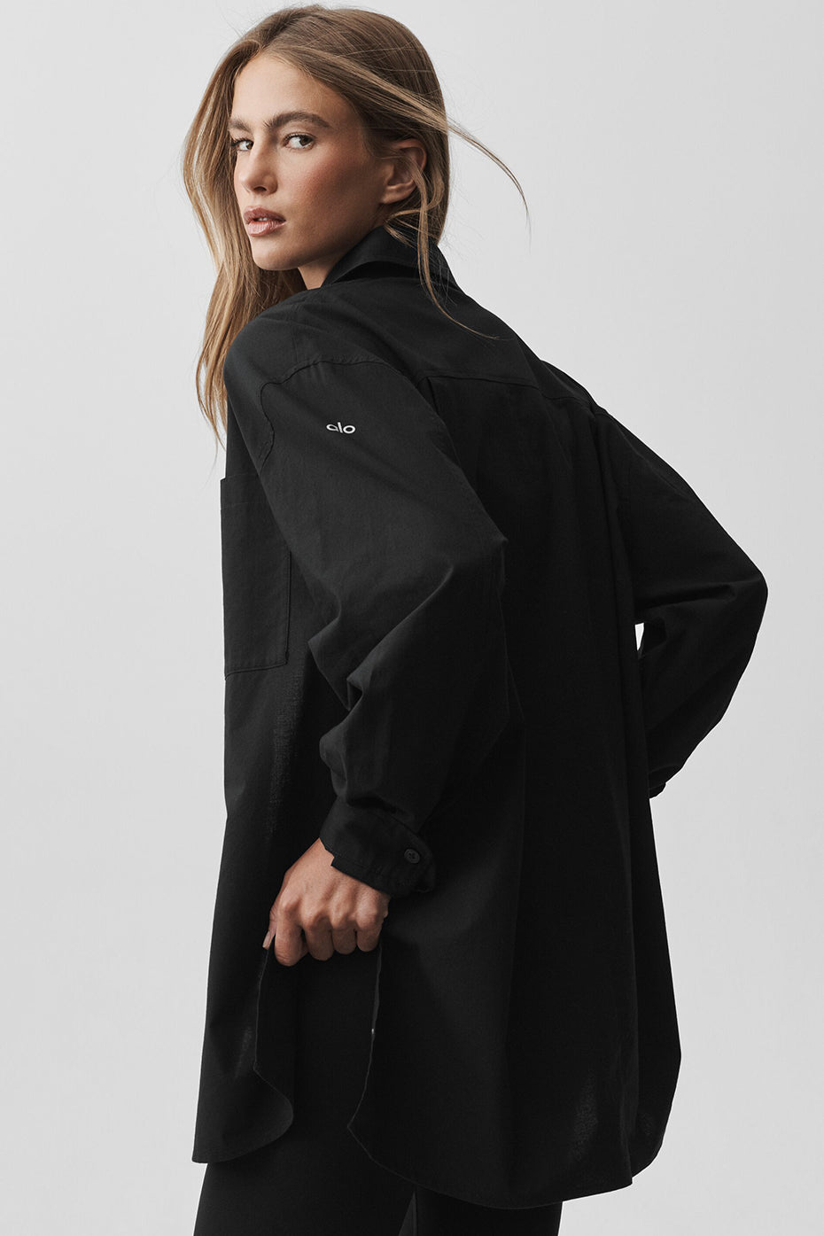 Cotton Real Deal Button Up Long Sleeve - Black image 2