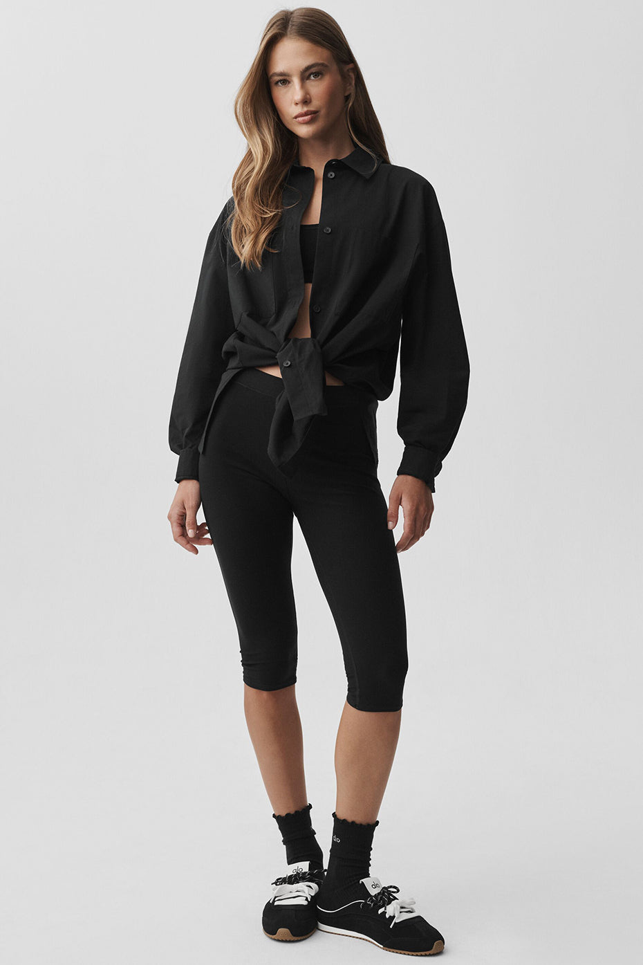 Cotton Real Deal Button Up Long Sleeve - Black image 5