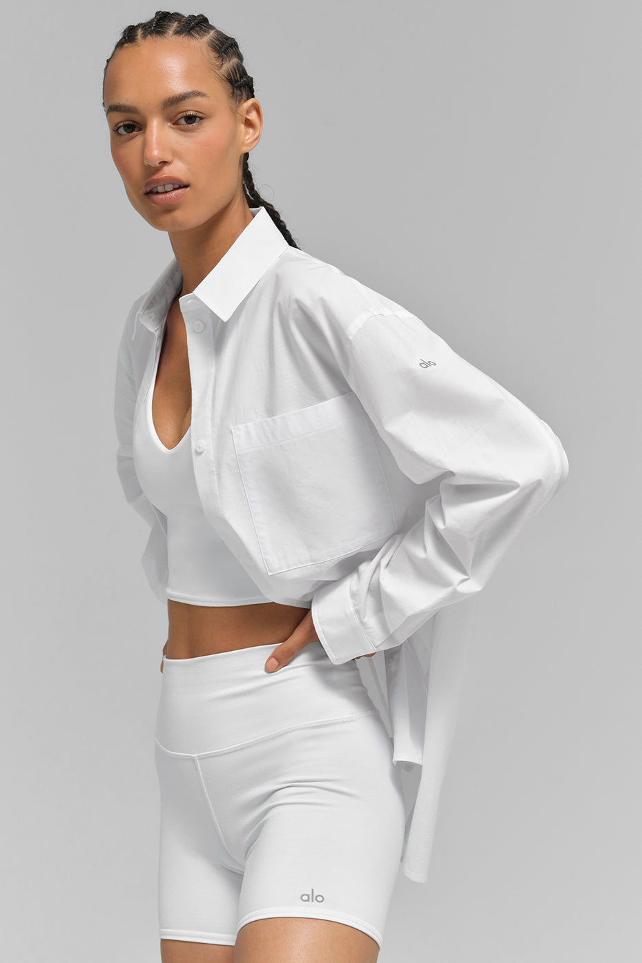 Cotton Real Deal Button Up Long Sleeve - White image 4