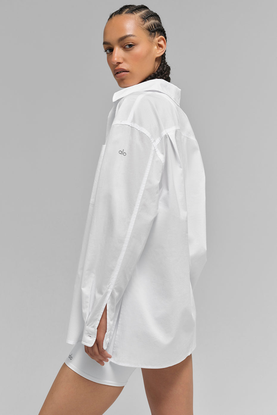 Cotton Real Deal Button Up Long Sleeve - White image 3