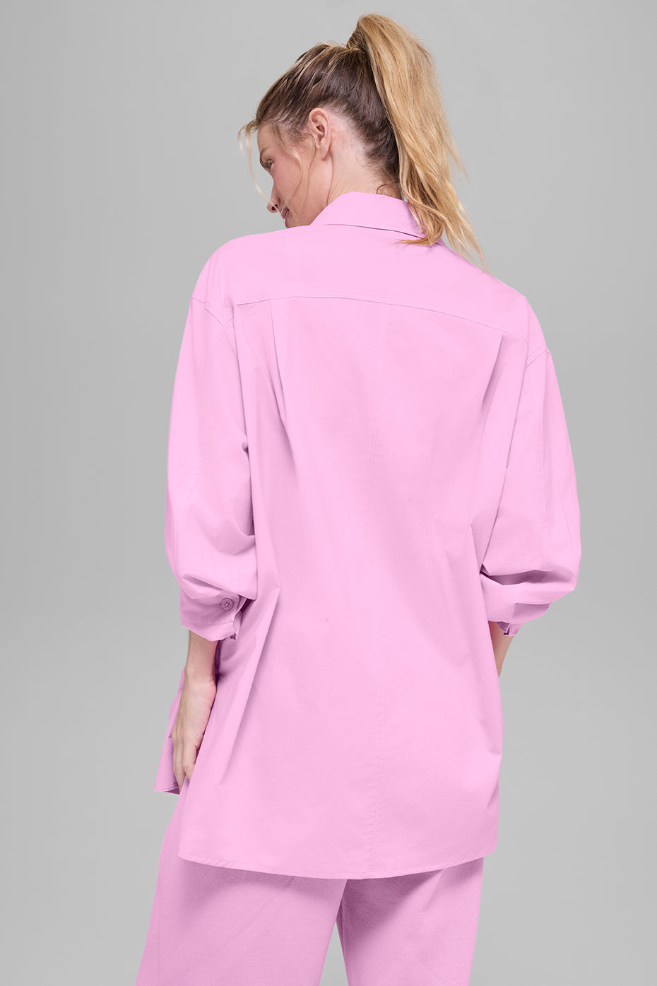 Cotton Real Deal Button Up Long Sleeve - Candy Heart Pink image 3