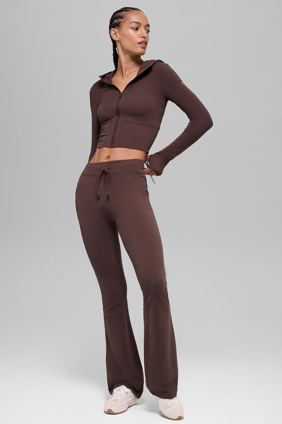 Sway Full Zip Hoodie - Brownstone image 5