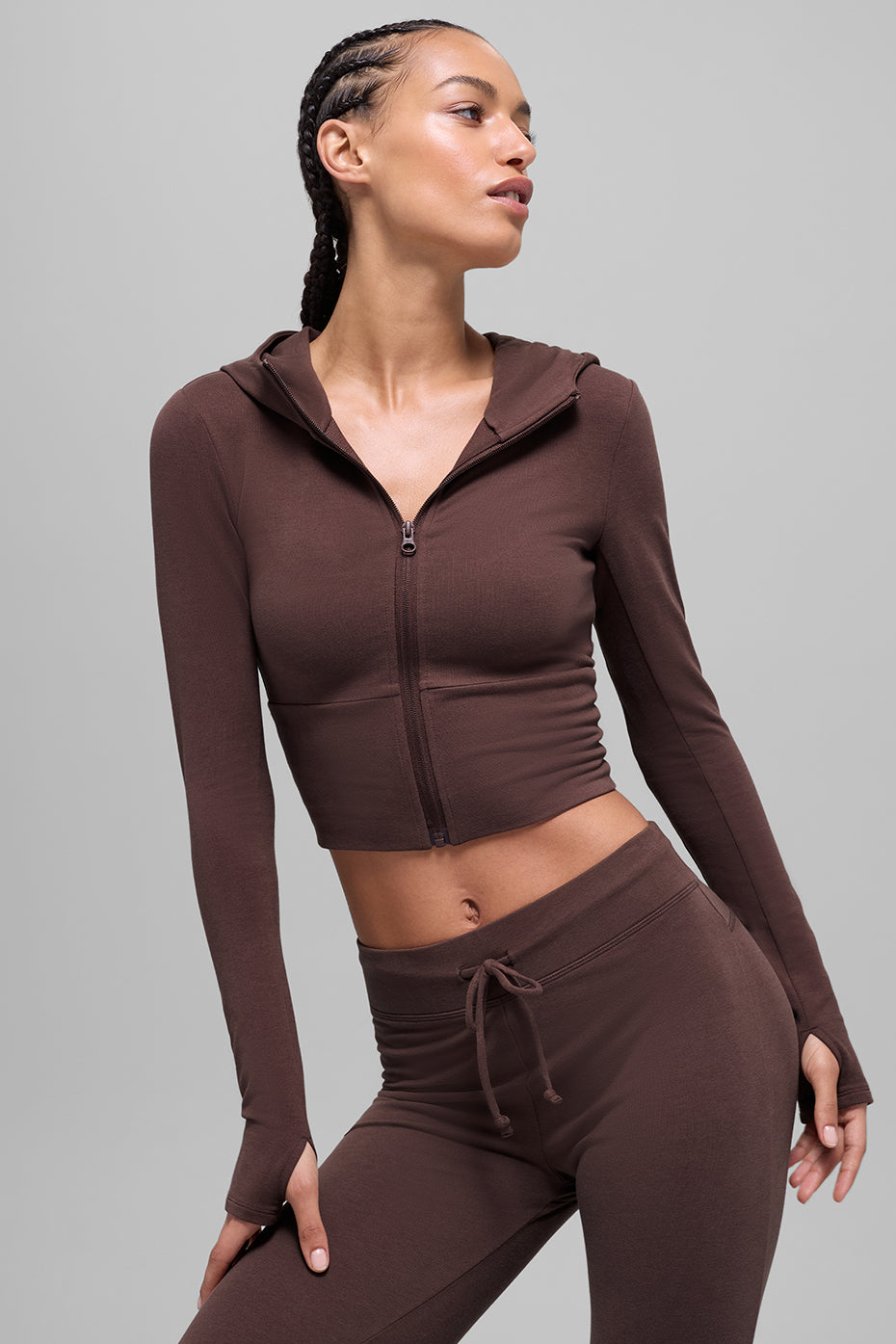 Sway Full Zip Hoodie - Brownstone image 2