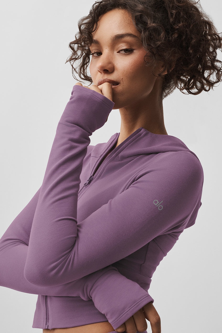Sway Full Zip Hoodie - Plum Kiss image 4