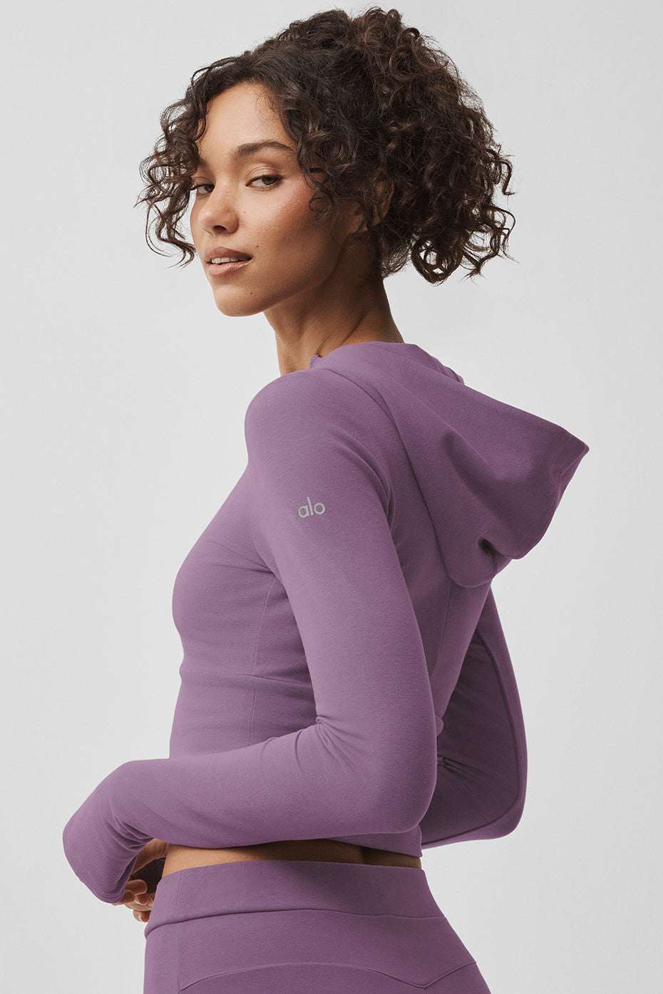 Sway Full Zip Hoodie - Plum Kiss image 2