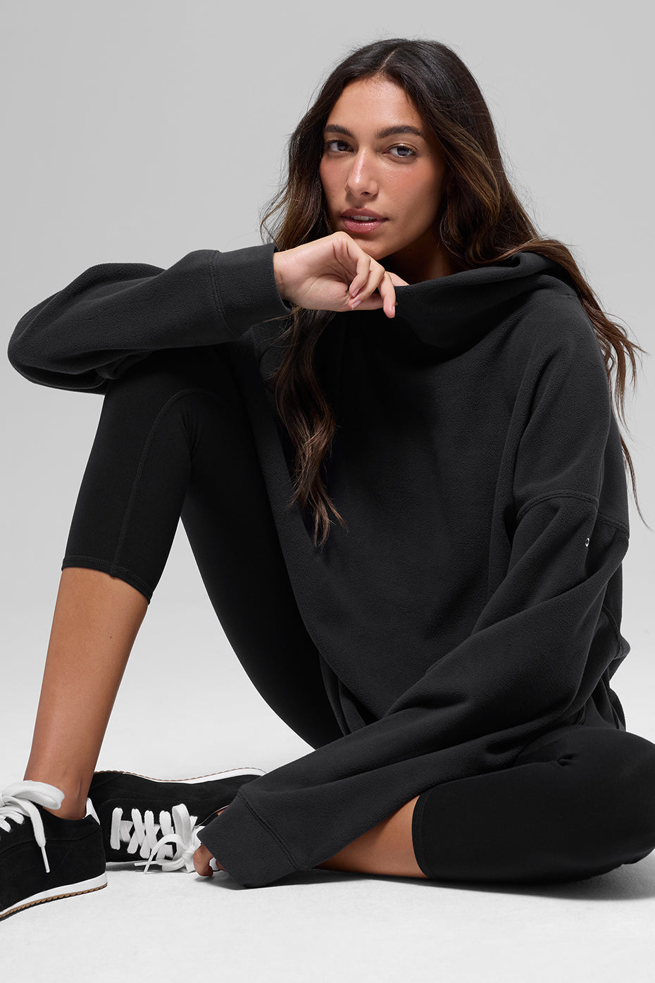 Polar Fleece Hazy Pullover - Black image 4
