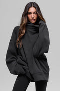 Polar Fleece Hazy Pullover - Black image 1