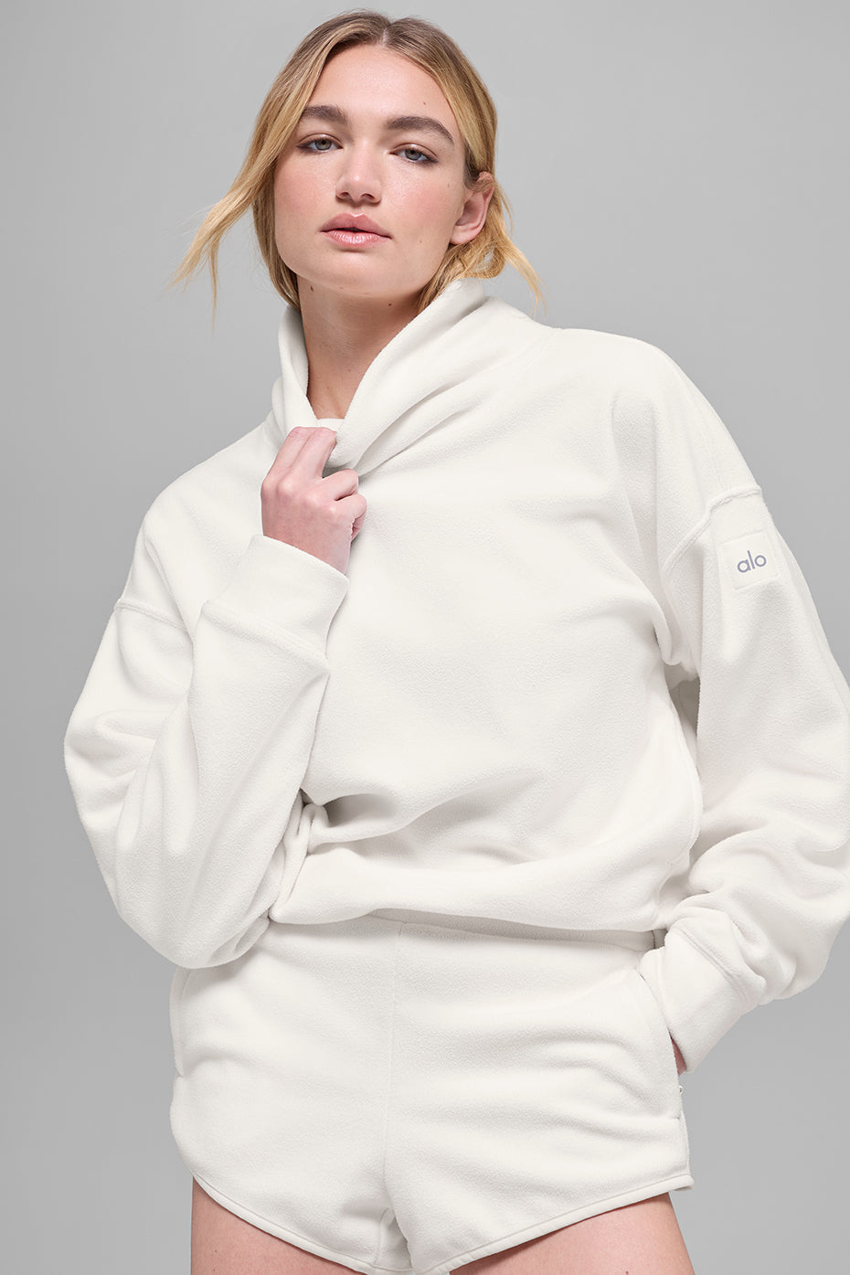Polar Fleece Hazy Pullover - Ivory image 1