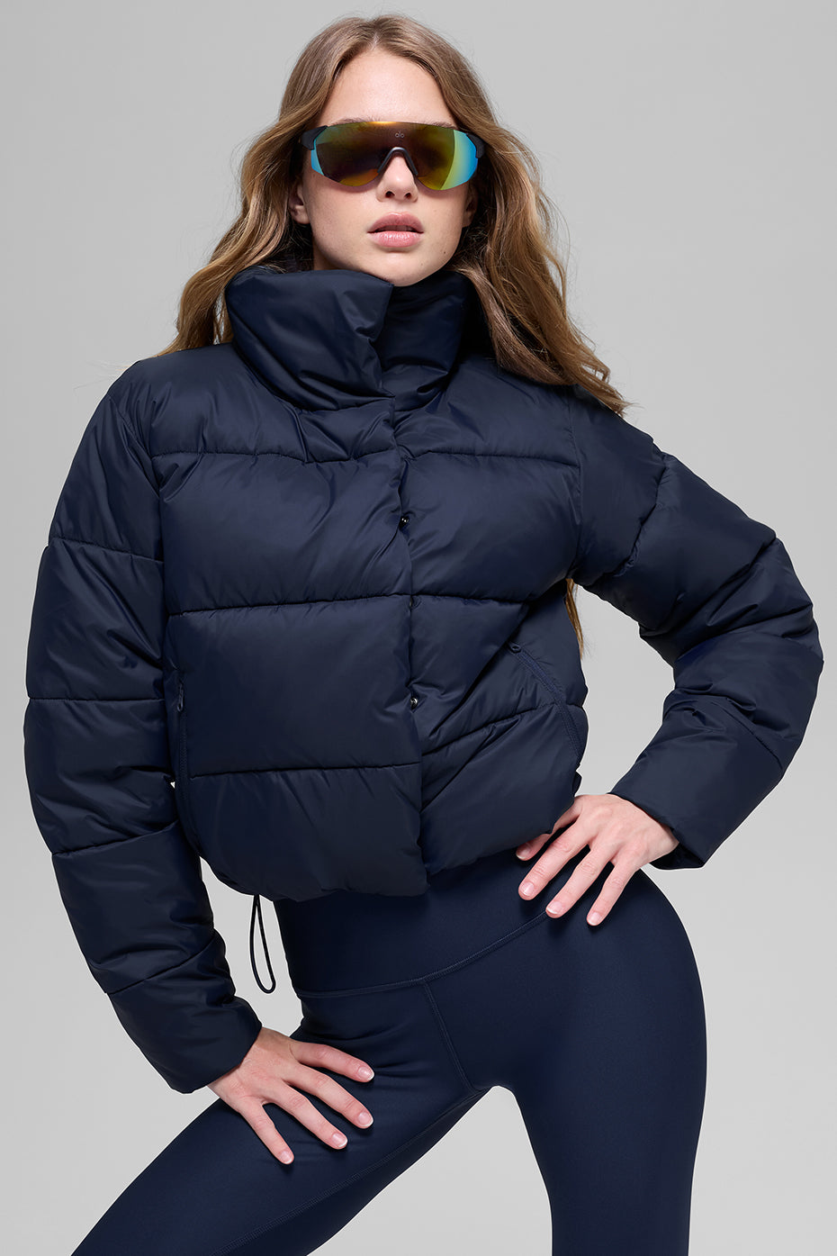 Gold Rush Puffer - Navy image 1