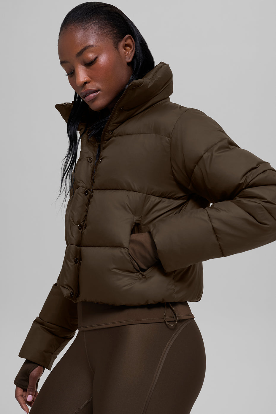 Gold Rush Puffer - Espresso image 1