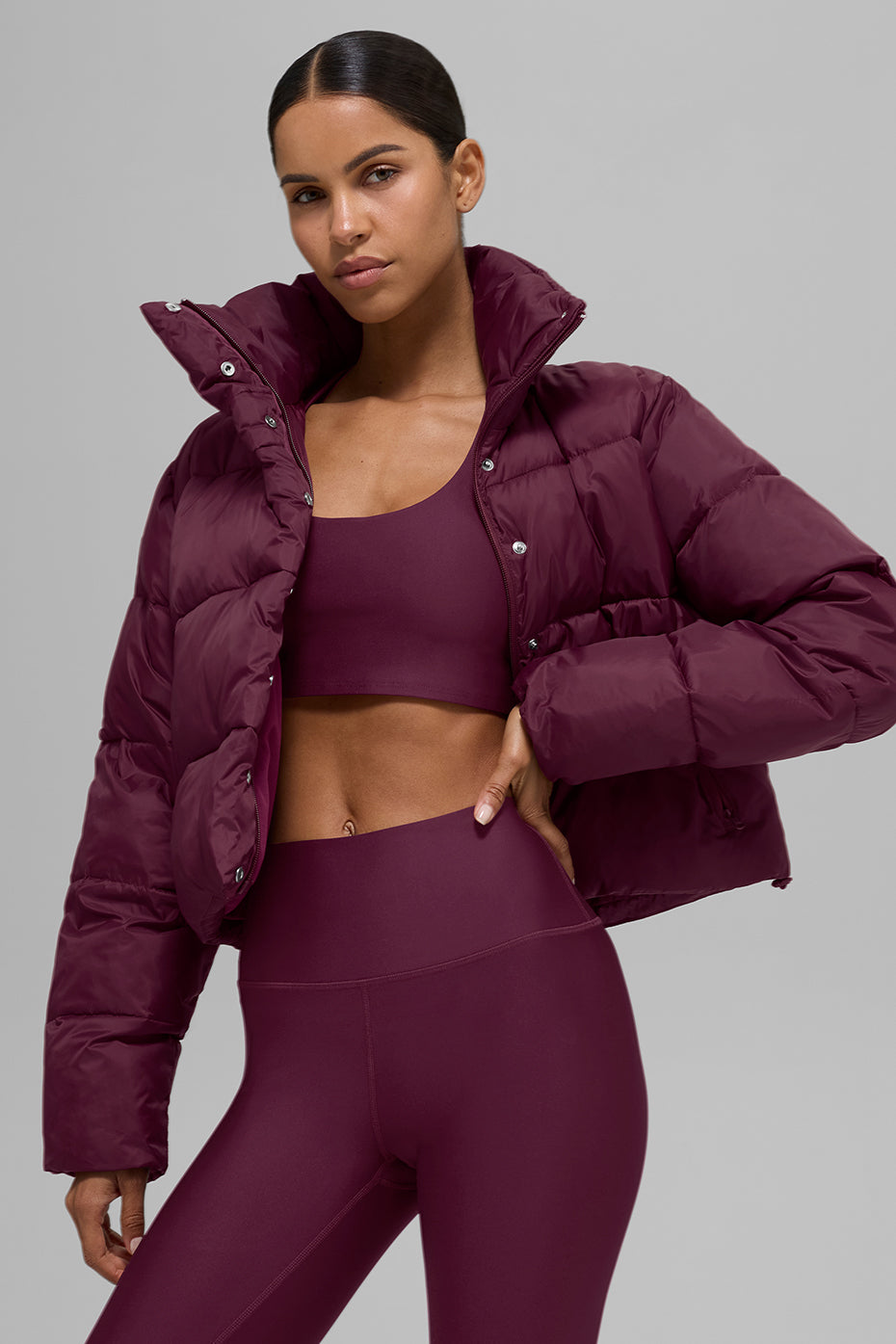 Gold Rush Puffer - Burgundy image 5