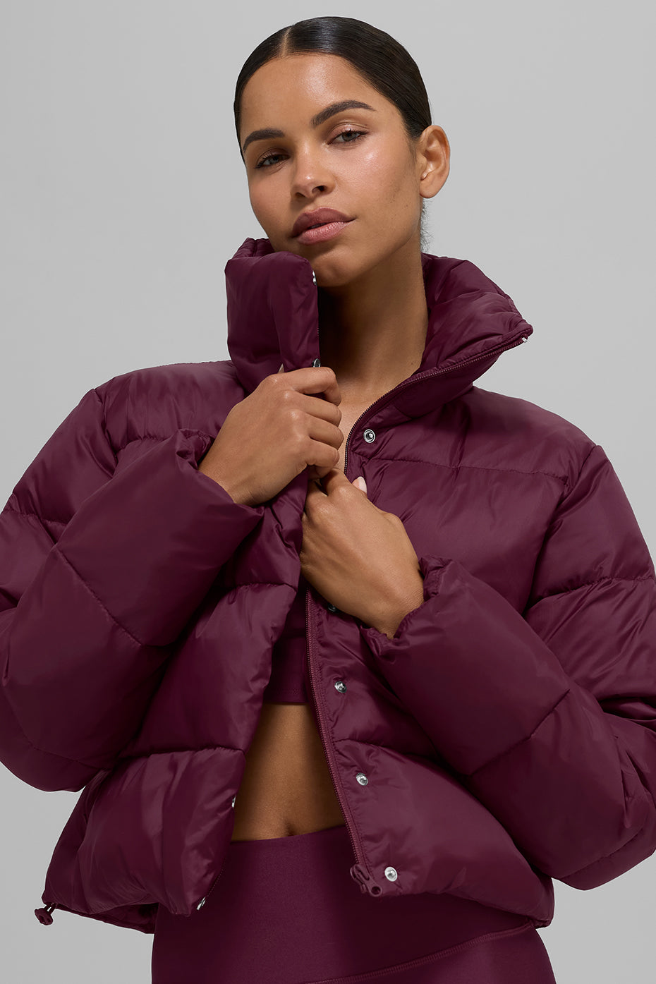 Gold Rush Puffer - Burgundy image 2