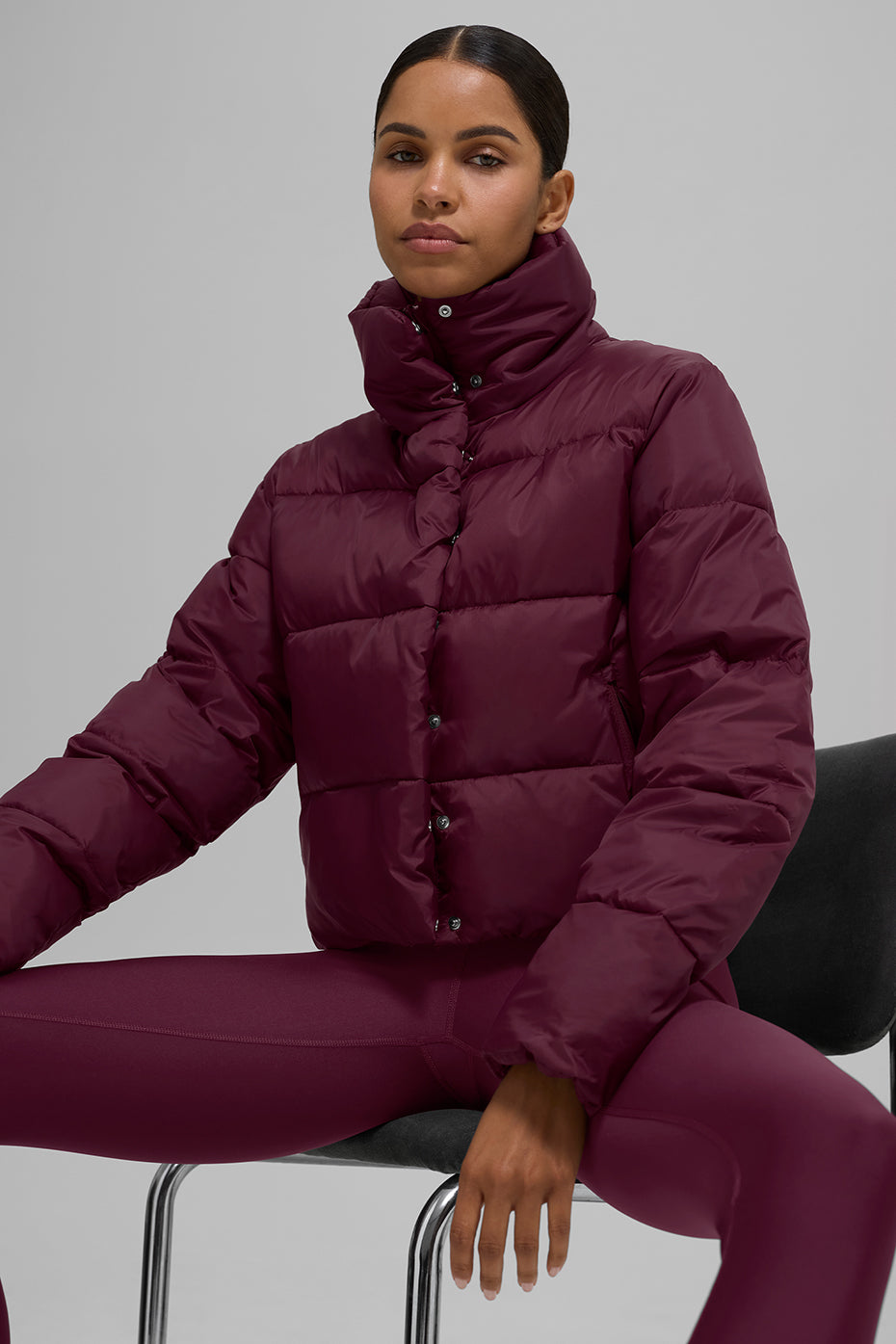 Gold Rush Puffer - Burgundy image 4