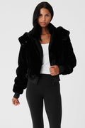 Faux Fur Foxy Jacket - Black image 1
