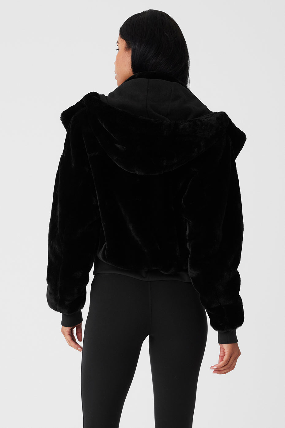 Faux Fur Foxy Jacket - Black image 2