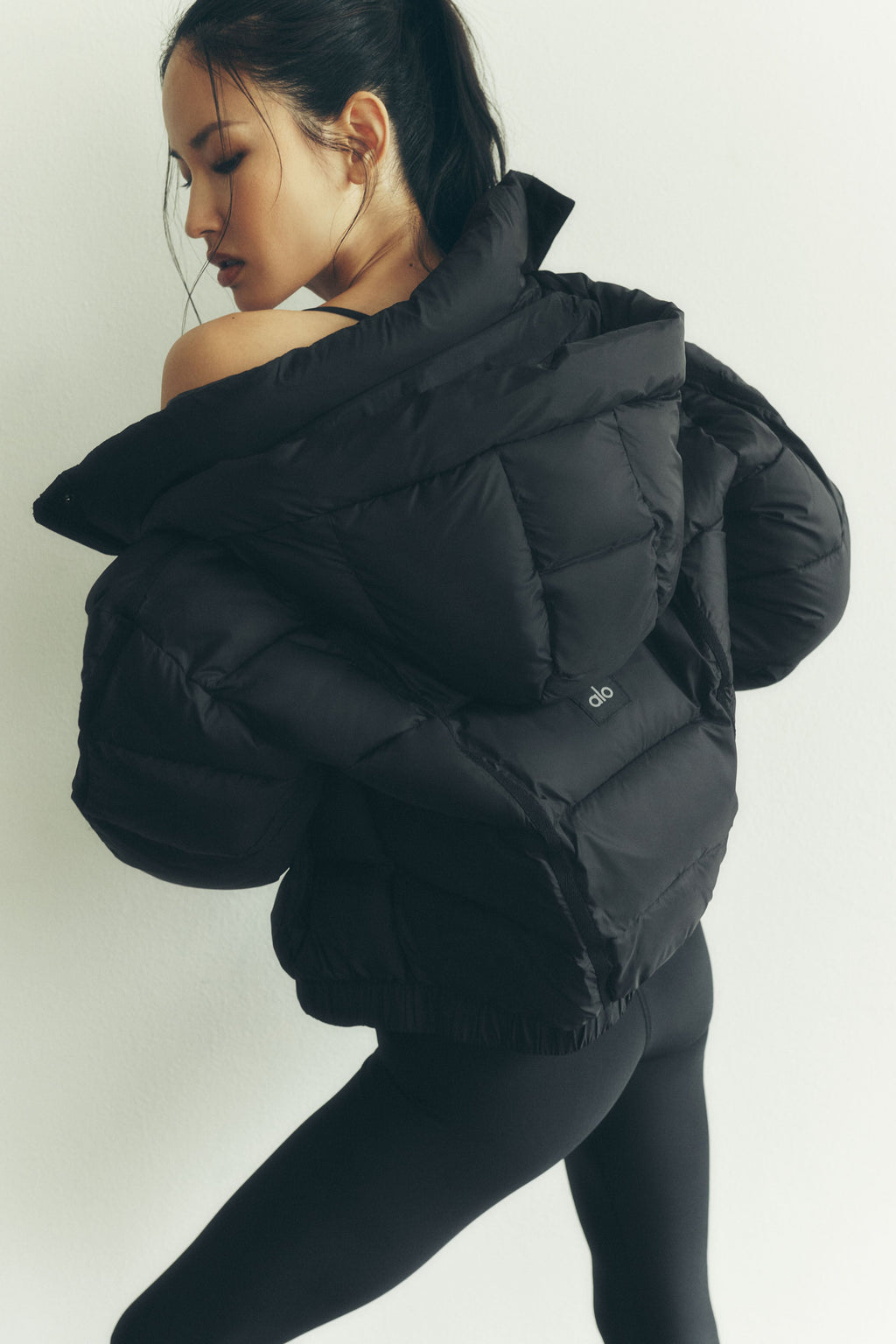 Aspen Love Puffer Jacket - Black image 1