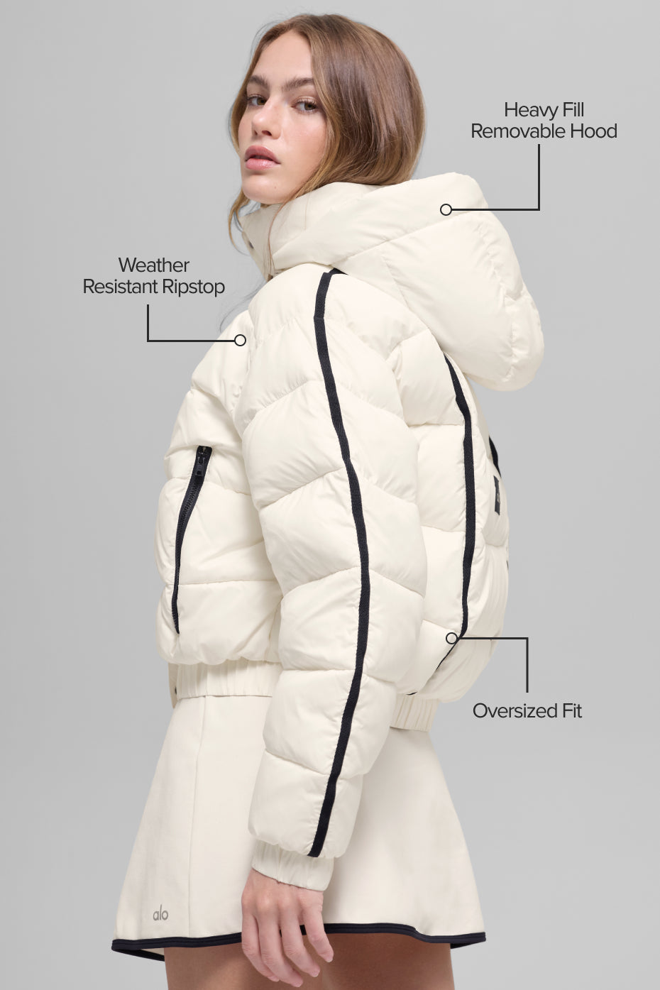 Aspen Love Puffer Jacket - Ivory image 2
