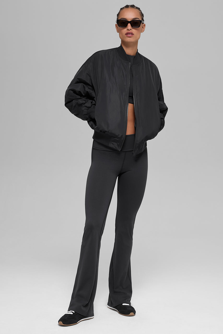 Faux Fur Urbanite Bomber - Black/Ivory image 5