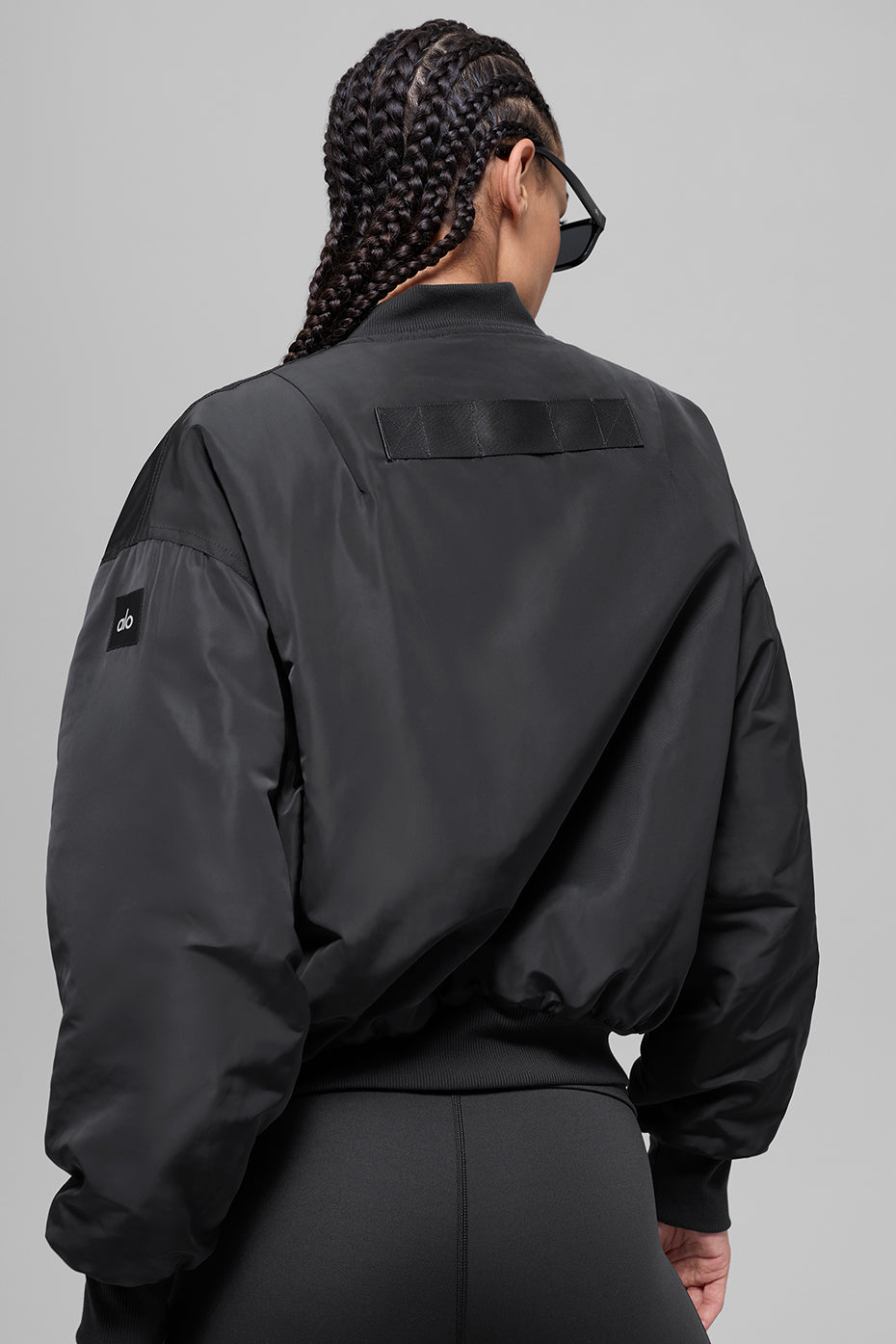 Faux Fur Urbanite Bomber - Black/Ivory image 2