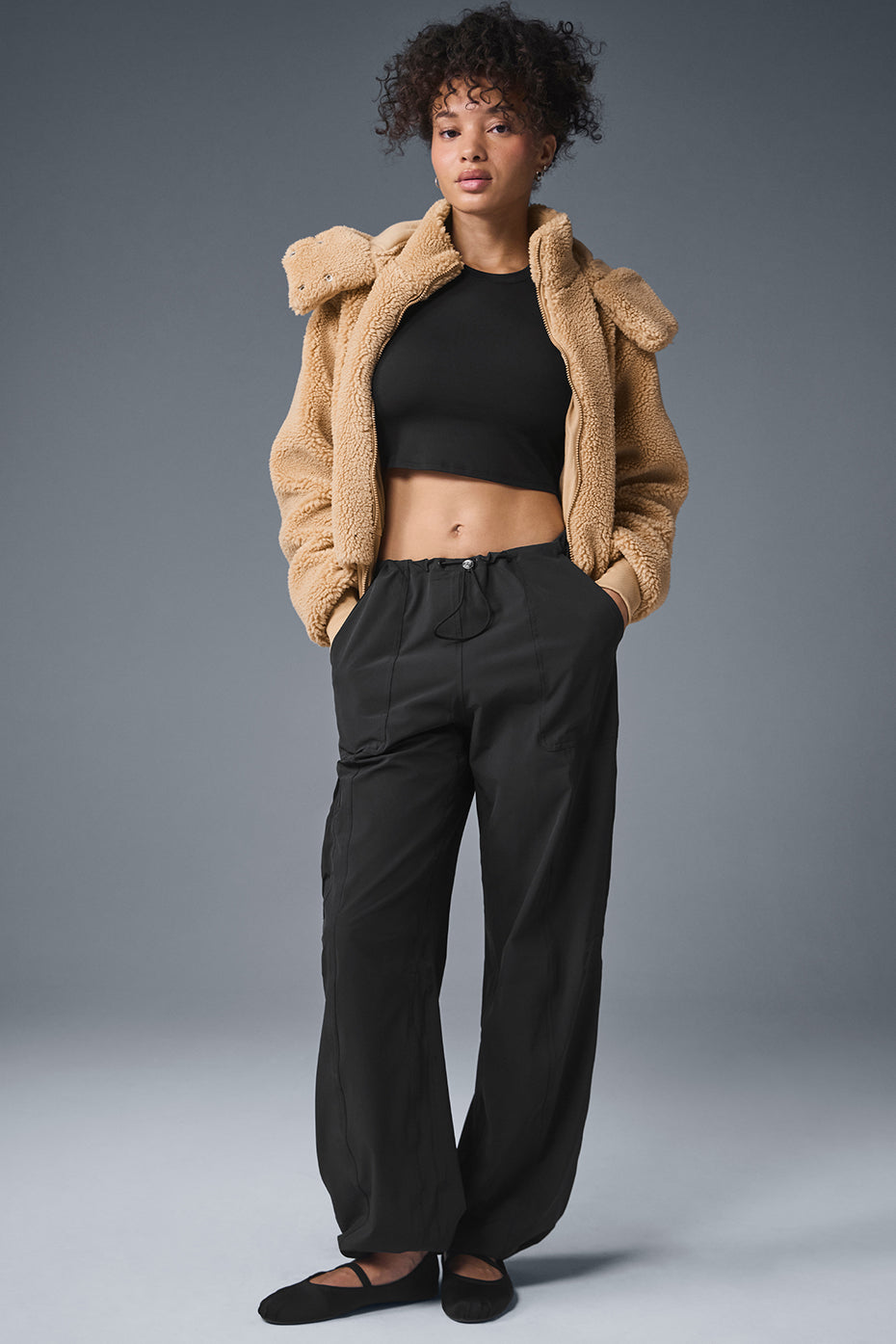 Foxy Sherpa Jacket - Camel image 4
