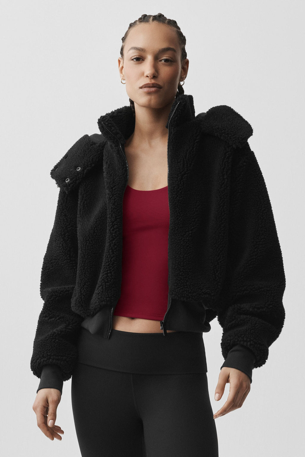 Foxy Sherpa Jacket - Black image 6