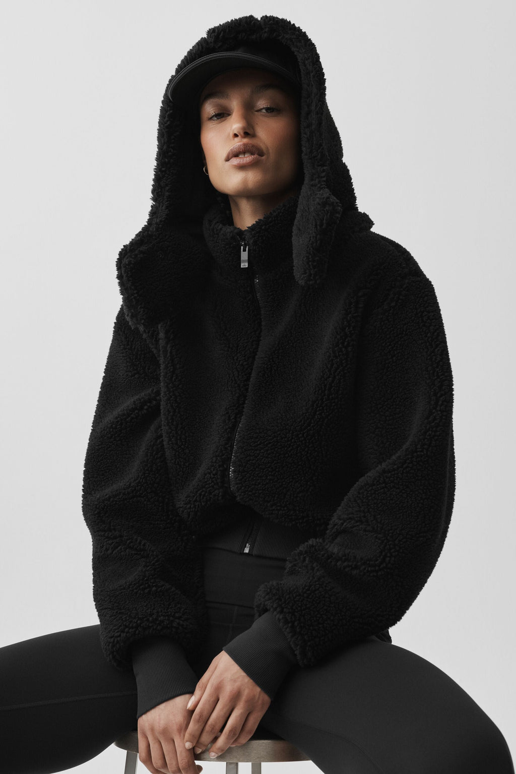 Foxy Sherpa Jacket - Black image 3
