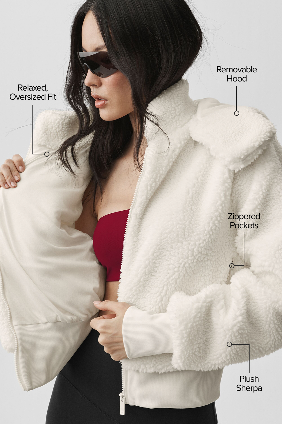 Foxy Sherpa Jacket - Ivory image 2