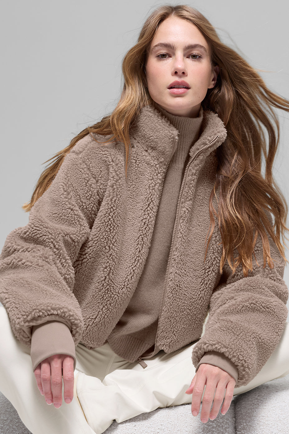 Foxy Sherpa Jacket - Chai Latte image 5