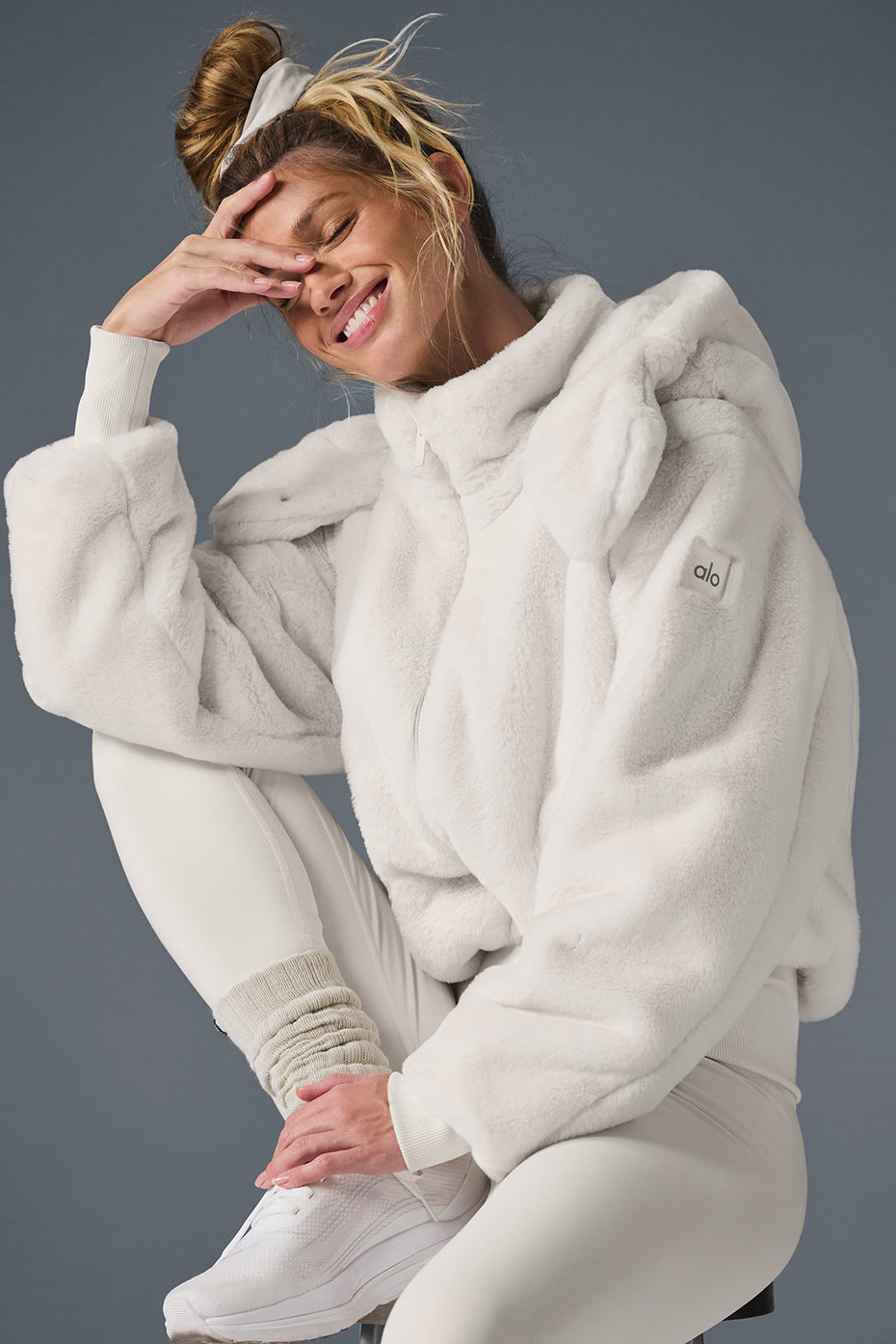Faux Fur Foxy Jacket - Ivory image 4