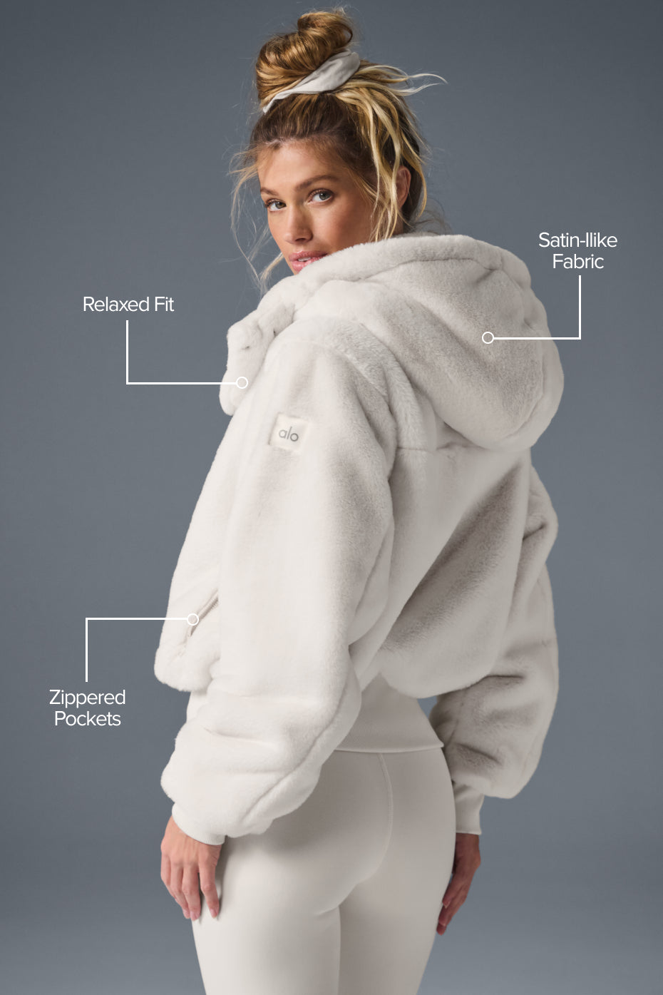Faux Fur Foxy Jacket - Ivory image 2