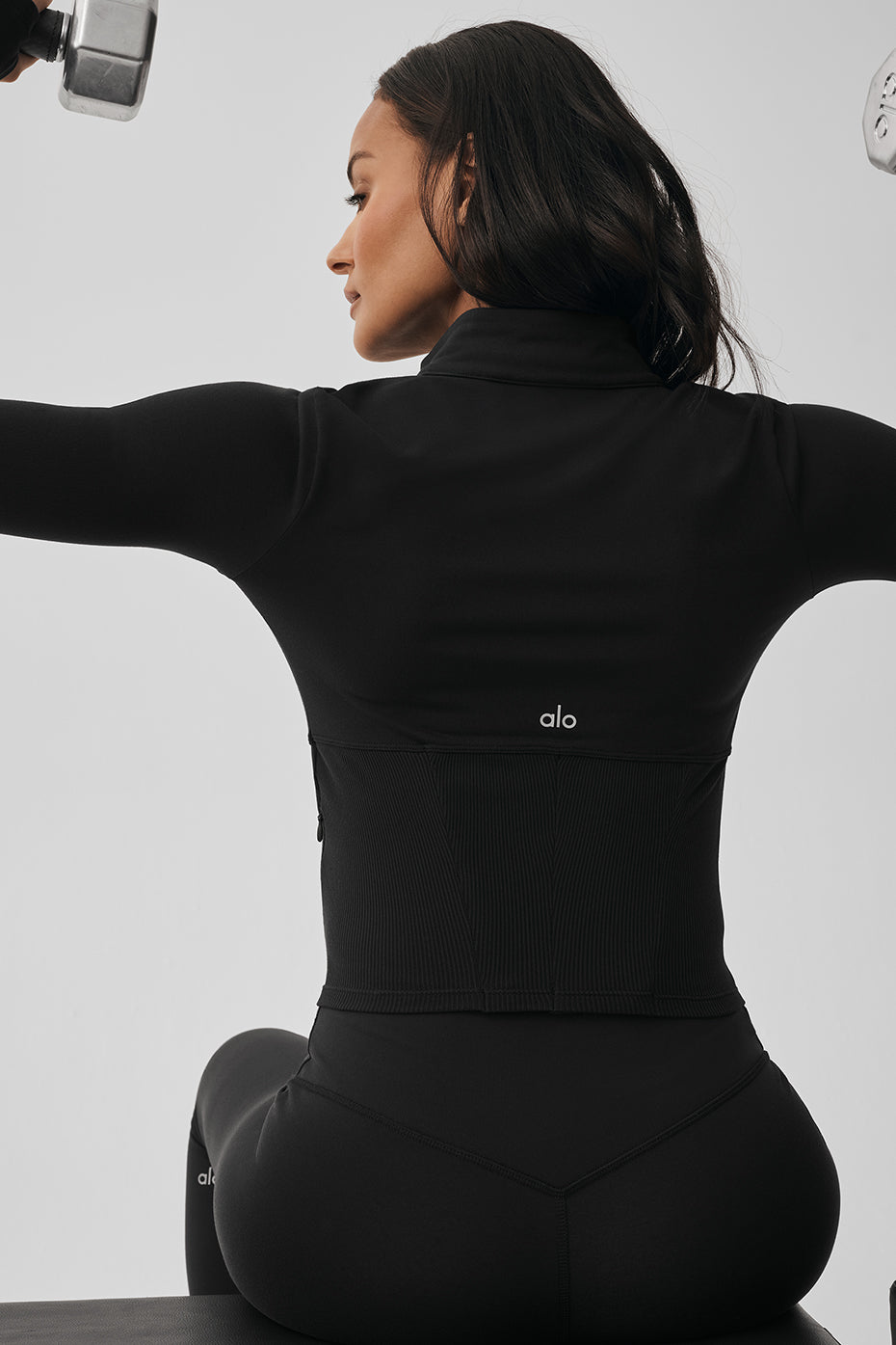 Airbrush Corset Full Zip Jacket - Black image 2