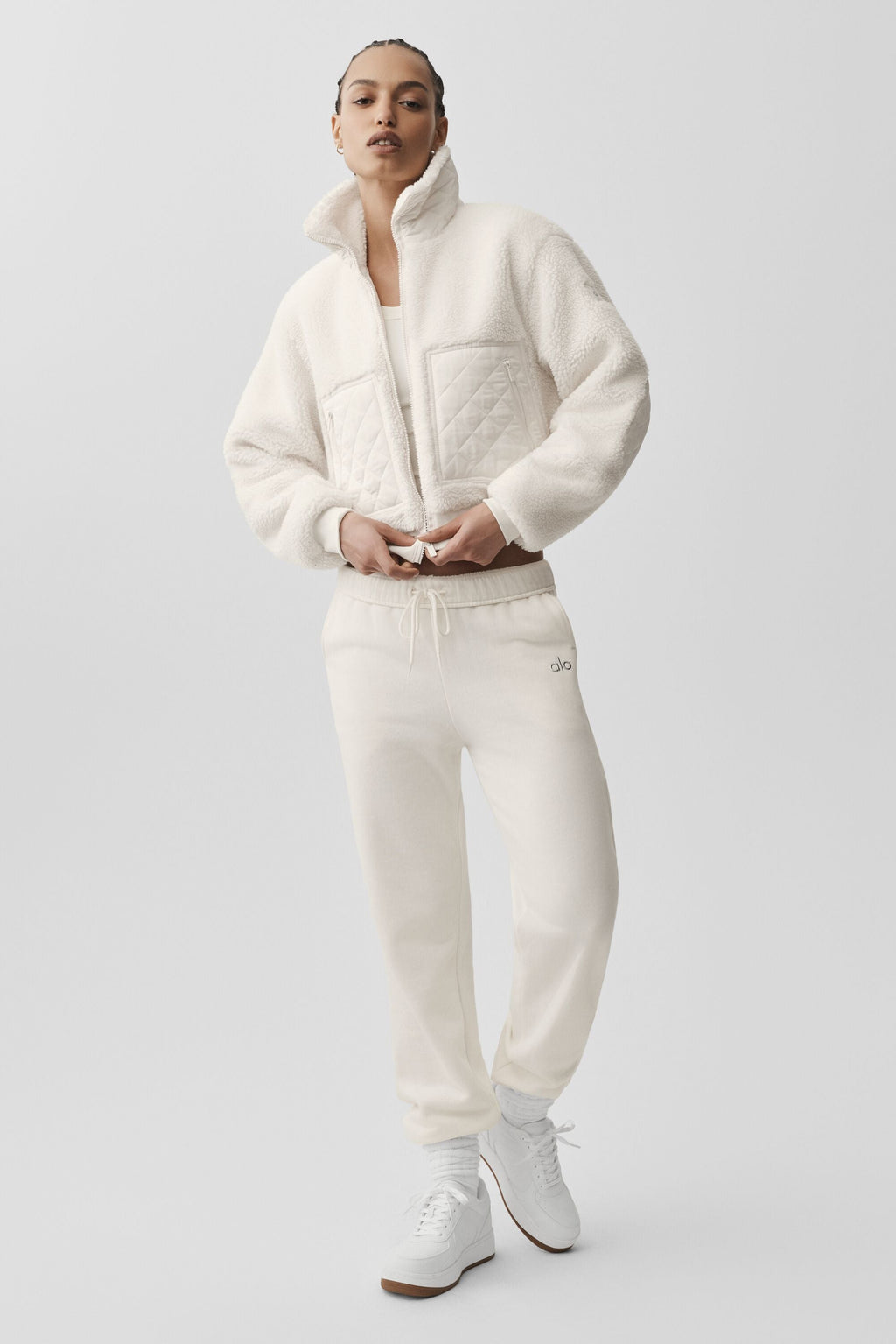 Sherpa Edge Bomber - Ivory image 6