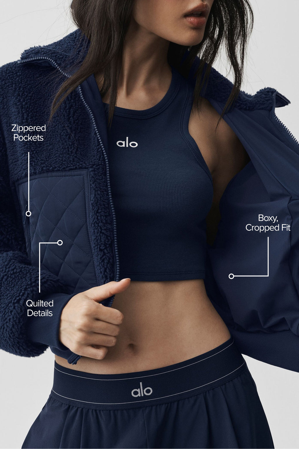 Sherpa Edge Bomber - Navy image 2