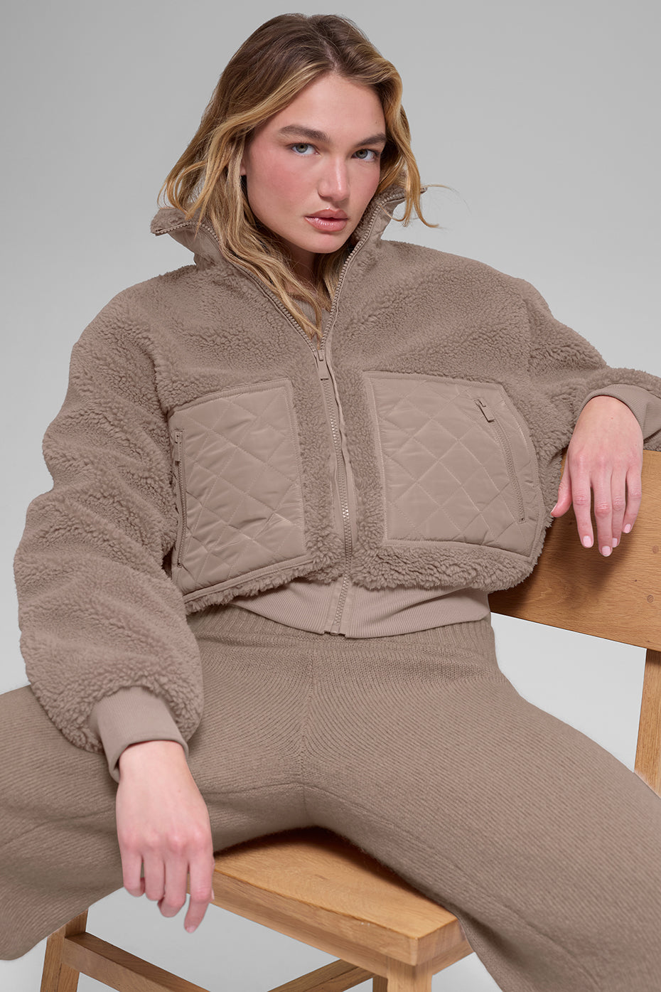 Sherpa Edge Bomber - Chai Latte image 4