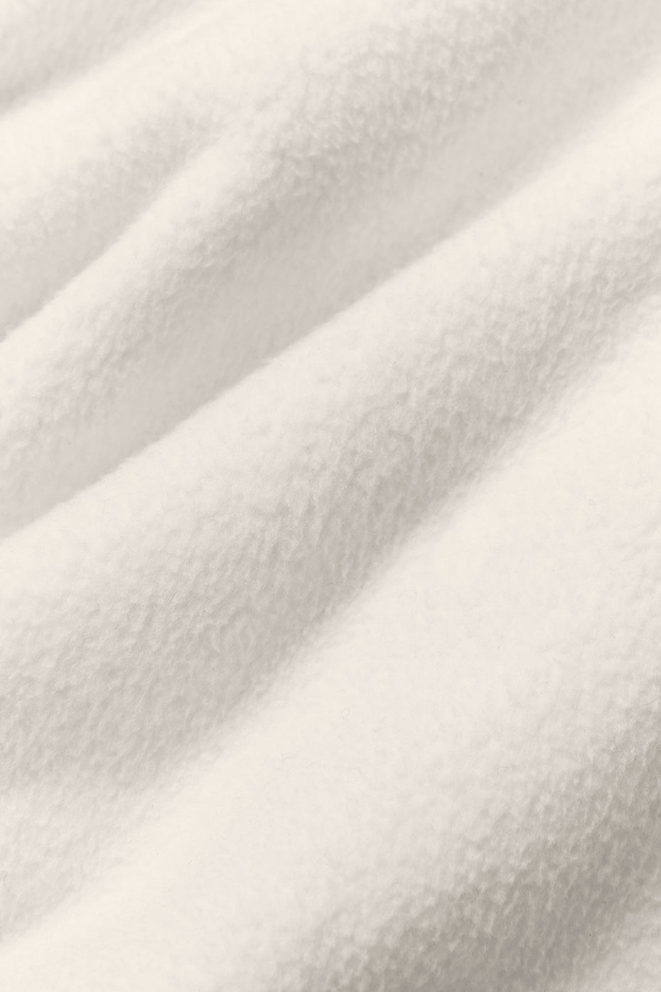 Polar Fleece Cropped Wintry Mix Jacket - Ivory image 5