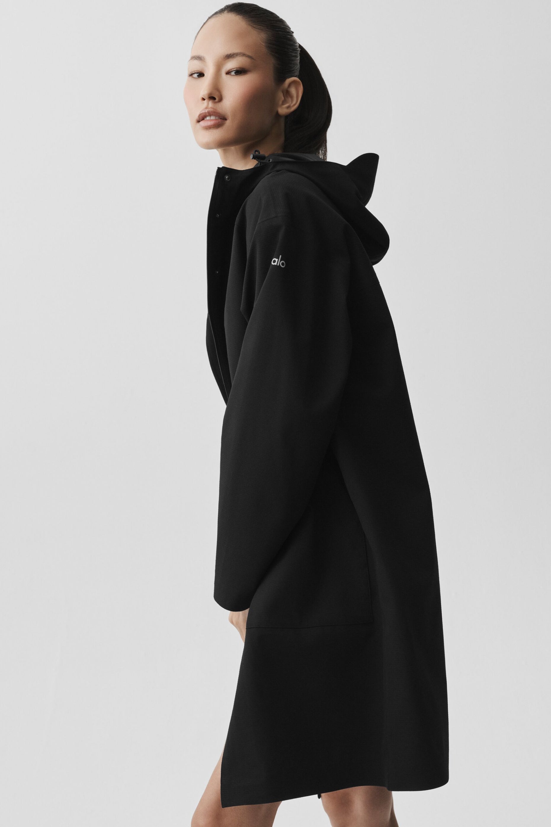 Rain Or Shine Long Coat - Black image 4