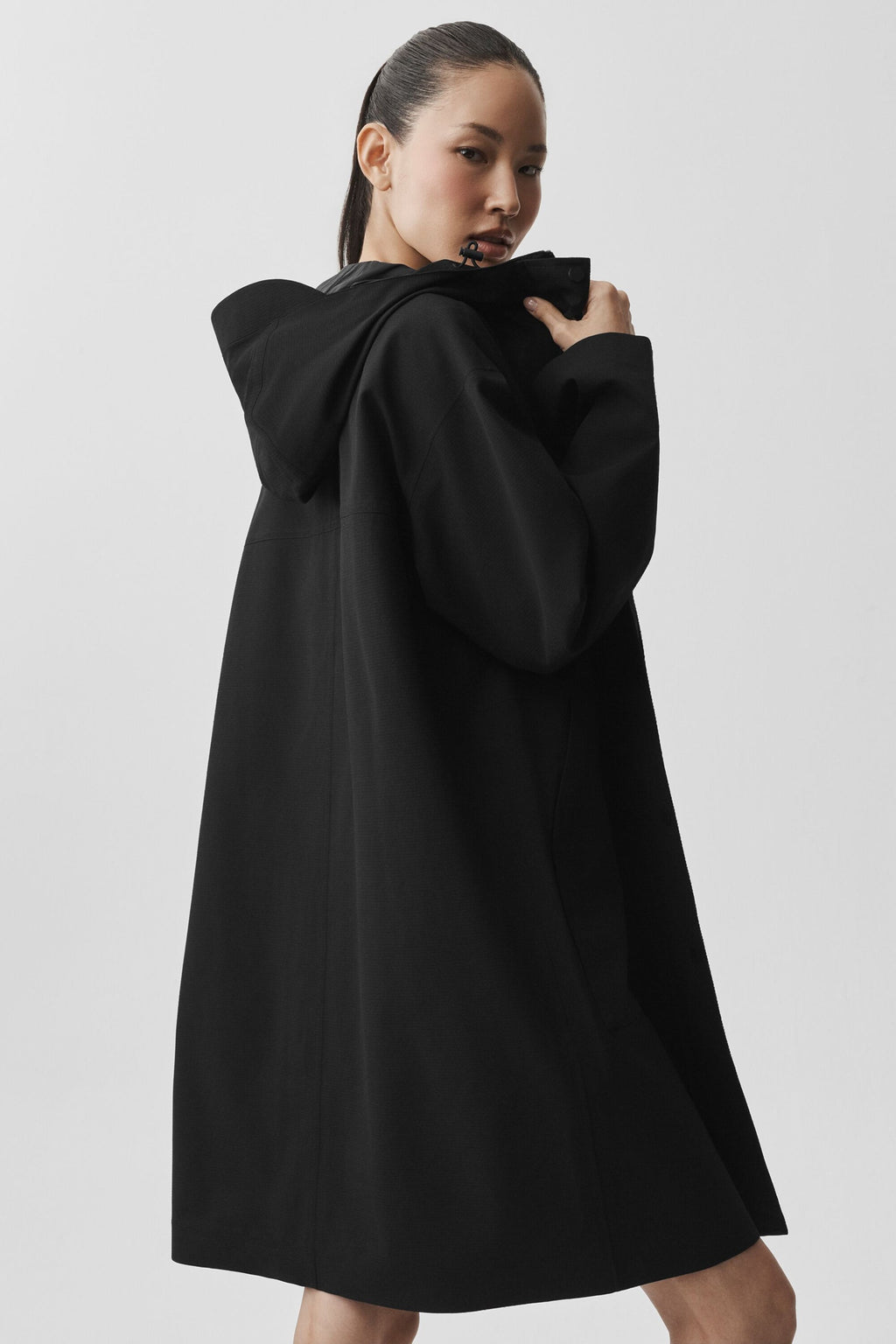 Rain Or Shine Long Coat - Black image 2