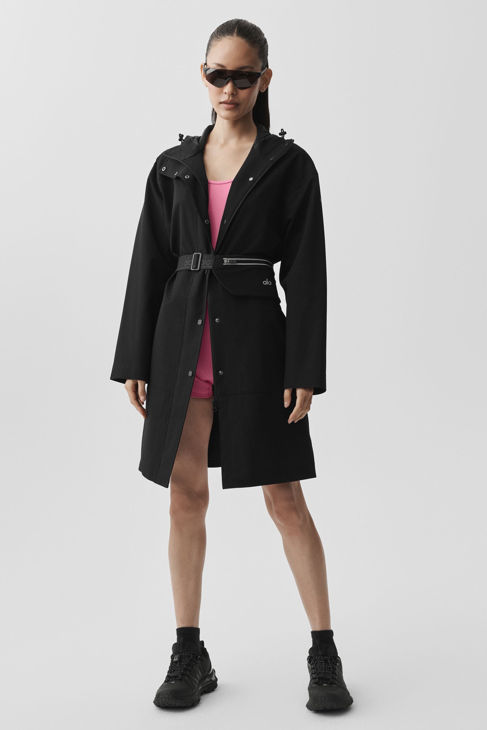 Rain Or Shine Long Coat - Black image 6